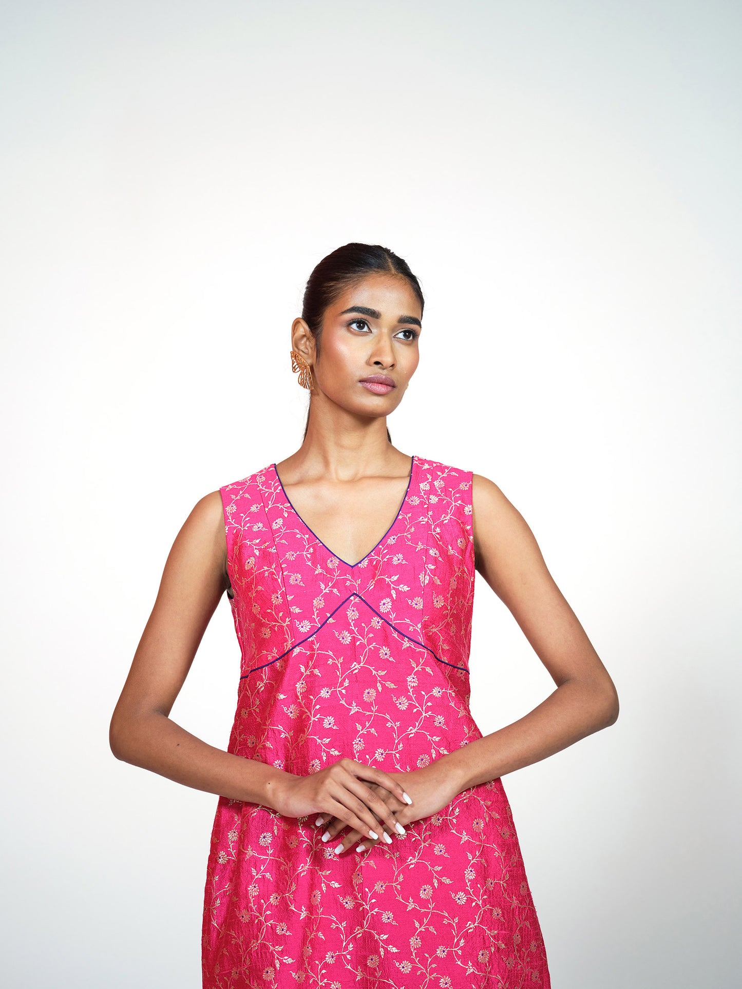 Rani Banarasi Brocade Kurta Set