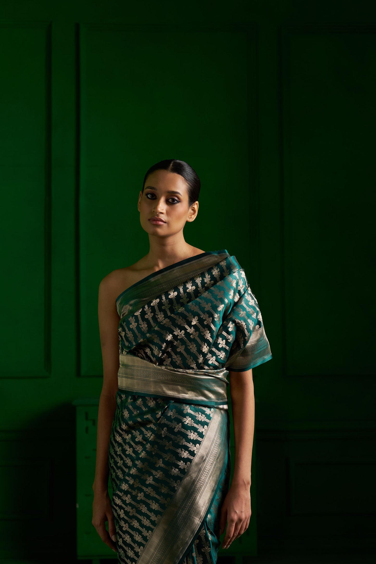 Morkanthi Saree handwoven in Banaras