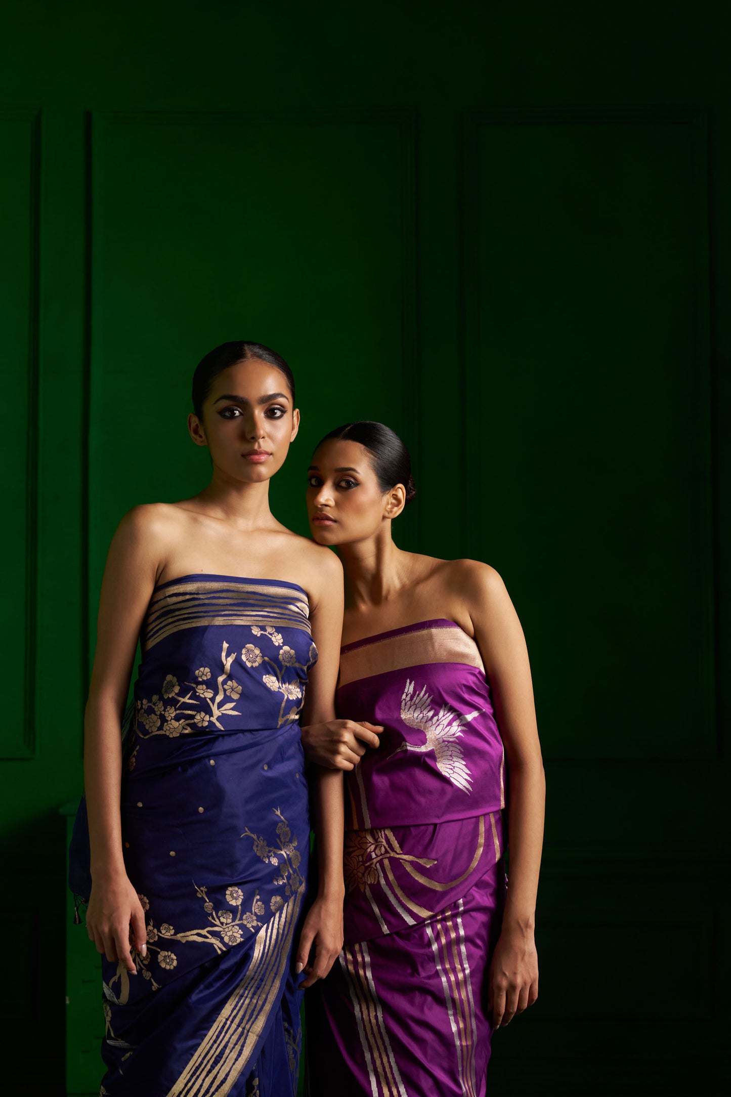 Neelam Saree handwoven in Banaras