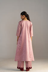 Blush Pink Banarasi Kurta With Pants