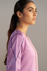 Light Purple Banarsi Kurta With Pants