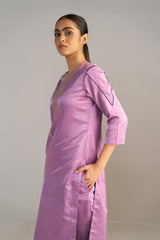 Light Purple Banarsi Kurta With Pants